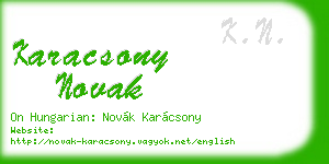 karacsony novak business card